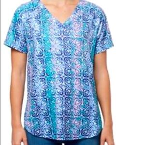 Short Sleeve Women's Tee with Sequined Size Medium